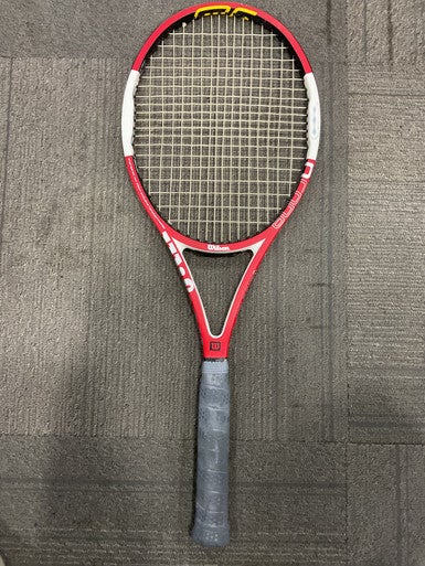 Used Wilson N CODE SIX ONE TOUR Adult Tennis Racquet Red 4 5/8" 11614-S000226398