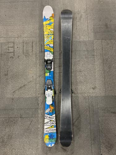 Used Fischer TEAM ADDICT 121 Boys DH Ski/Binding Royal Blue 121 cm 11614-S000226394