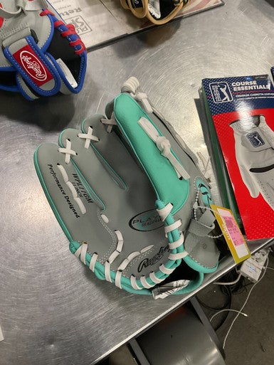 Used Rawlings 11 INCH GLOVE BB/SB Glove LH Throw Grey 11" 11614-S000226374