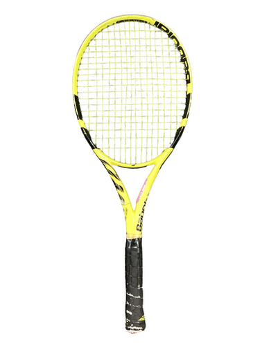 Used Babolat PURE AERO Adult Tennis Racquet Yellow 4 1/2" 11613-S000172836