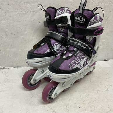 Used RollerDerby STRYDE 2-5 Junior Rec Fitness Skates White Adjustable 11855-S000195460