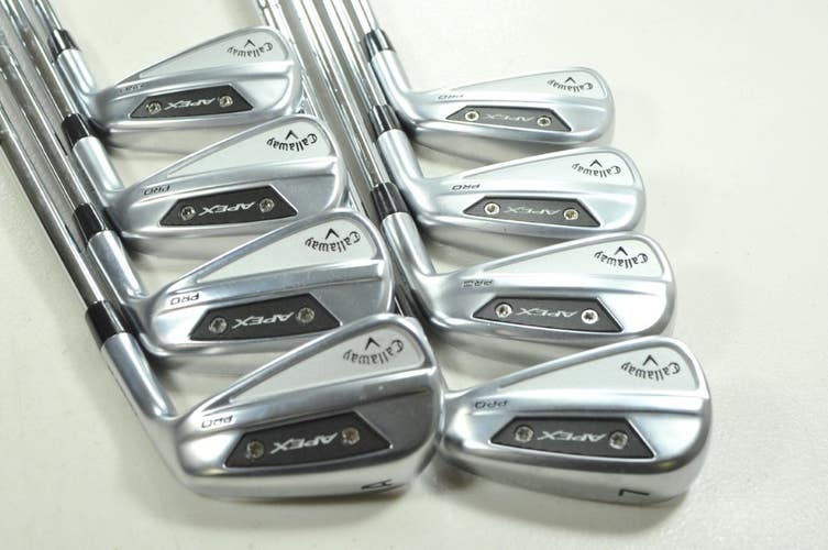 Callaway Apex Pro 24 4-PW,AW Iron Set Stiff Flex Right KBS Tour-V Steel # 207141