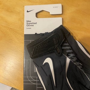 Black Medium Adult Nike Superbad Gloves (New)