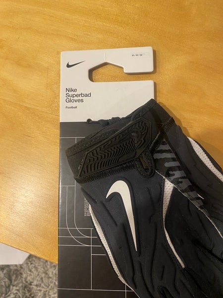 Black Medium Adult Nike Superbad Gloves (New)