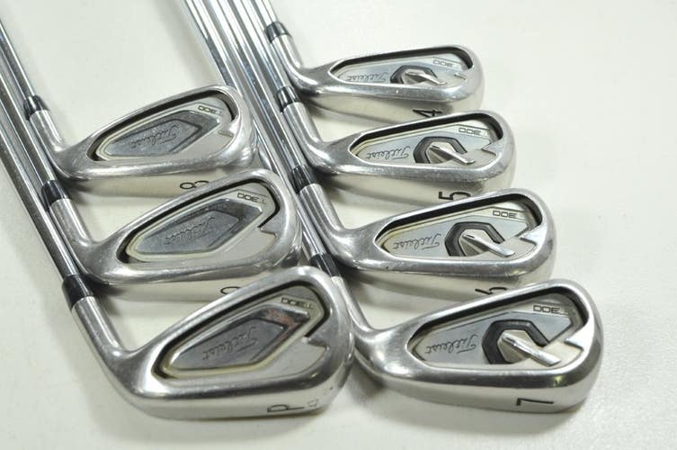 Titleist T300 2019 4-PW Iron Set Stiff Flex RH Project X Rifle 6.0 Steel #207140