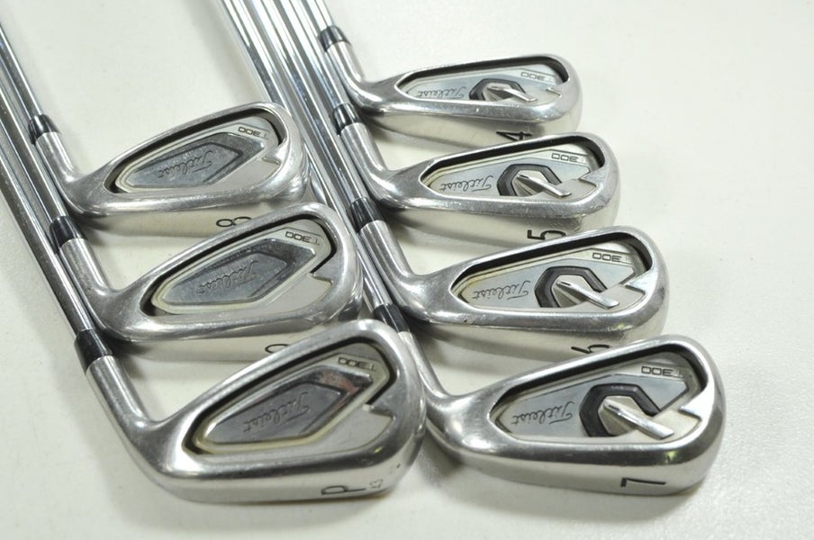 Titleist T300 2019 4-PW Iron Set Stiff Flex RH Project X Rifle 6.0 Steel #207140