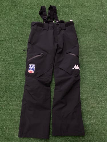 Black USA Ski Team Men's Adult Large Kappa Ski Pants (New)
