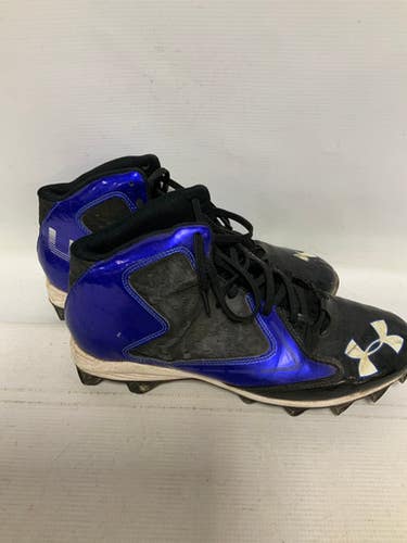 Used Under Armour Adult FB Cleats Royal Blue And Black Senior 10.5 11823-S000036164