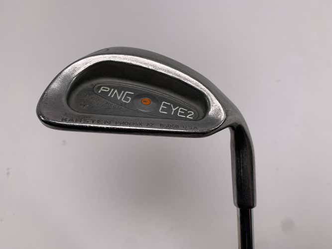 Ping Eye 2 Sand Wedge SW Orange Dot 2* Flat Karsten ZZ-Lite Wedge Steel Mens RH