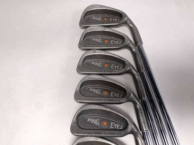 Ping Eye 2 Iron Set 2-PW+SW Orange Dot 2* Flat Karsten ZZ-Lite Regular Mens RH