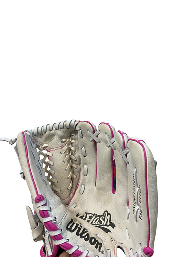 Used Wilson FLASH BB/SB Glove RH Throw White 12" 11706-S000368225