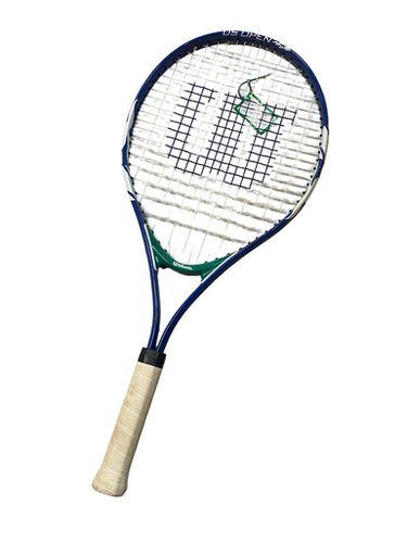 Used Wilson US OPEN Adult Tennis Racquet Royal Blue 4 1/8" 11706-S000368192