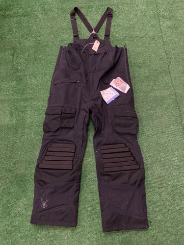 Black Men's Adult XXL Spyder Coaches GTX Bib (New)
