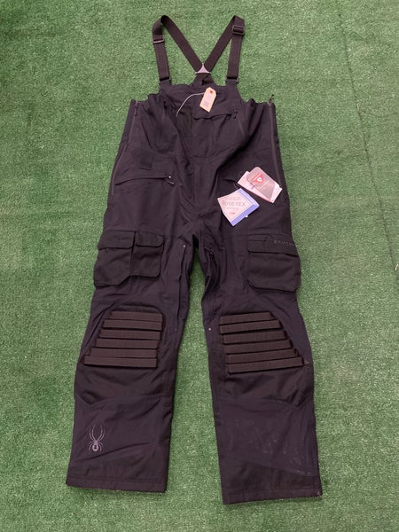 Black Men's Adult XXL Spyder Coaches GTX Bib (New)