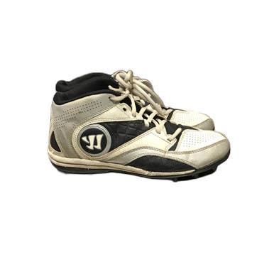 Used Warrior VEX 2.0 LAX Cleats Boys White Junior 05 11730-S000052398