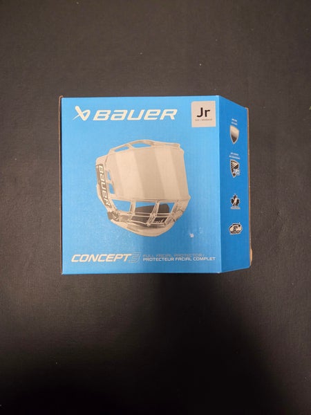 New Bauer Concept 3 Junior full shield clear