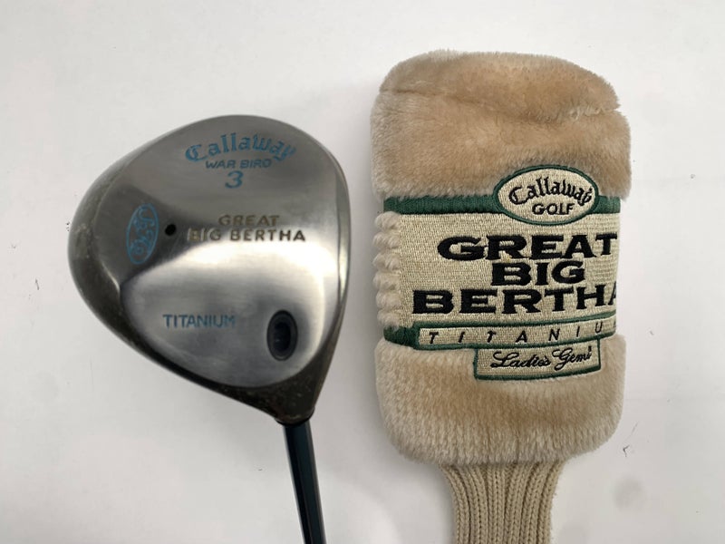 Callaway Original Great Big Bertha 3 Fairway 15* Gems Ultra Light Ladies RH HC