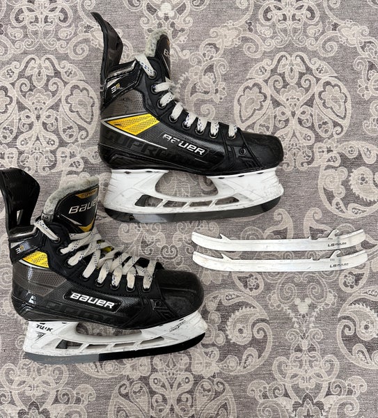 2020 Bauer Supreme 3S Pro Hockey Skates Regular Width Size 3.5 (Used) extra steel