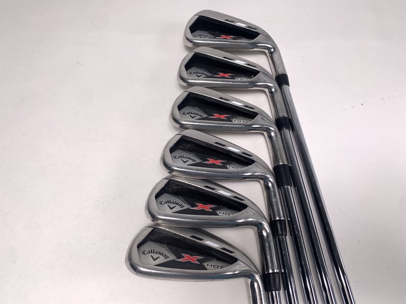 Callaway X Hot 19 Iron Set 5-PW True Temper Speed Step Regular Steel Mens RH