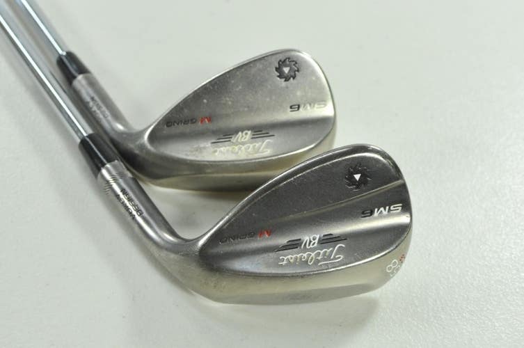 Titleist Vokey SM6 Steel Gray 54*, 58* Wedge Set Right Wedge Flex Steel # 207206