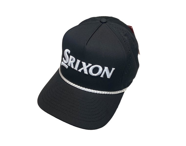 NEW Srixon Tour Tech Rope Black Adjustable Snapback Golf Hat/Cap
