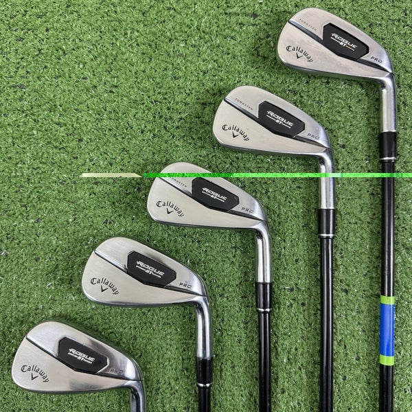 Callaway Rouge ST Pro Iron Set 5-9 Accra iCWT 2.0 115i M5 Extra Stiff +1/4 Long