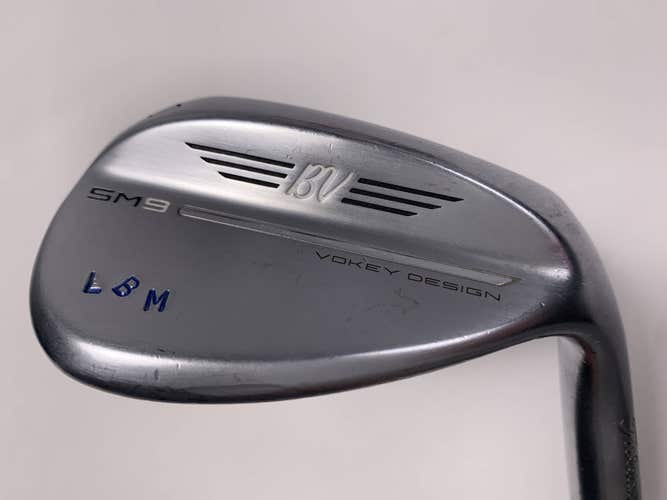 Titleist Vokey SM9 Tour Chrome Wedge 60* 4 Bounce L-Grind Wedge Steel Mens RH