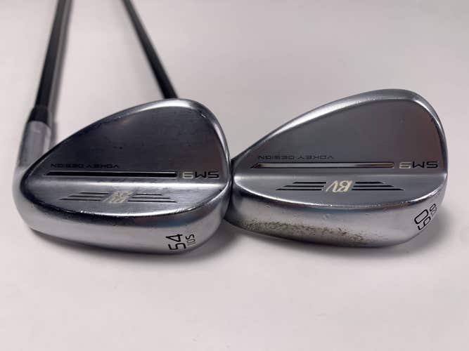 Titleist Vokey SM9 Tour Chrome Wedge Set 54* 10 | 60* 12 Tensei Red Mens RH