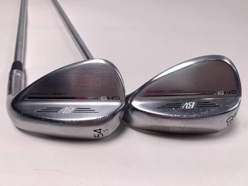 Titleist Vokey SM9 Tour Chrome Wedge Set 54* 10 60* 12 Wedge Steel Mens RH