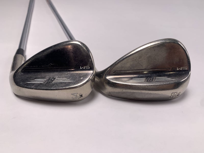 Titleist Vokey SM9 Tour Chrome Wedge Set 54* 14 | 58* 10 AMT Red R300 Mens RH