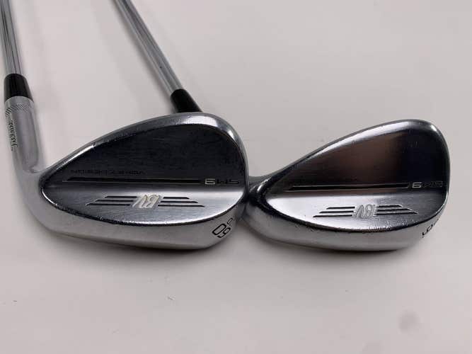 Titleist Vokey SM9 Tour Chrome Wedge Set 56* 12 | 60* 12 Wedge Steel Mens RH