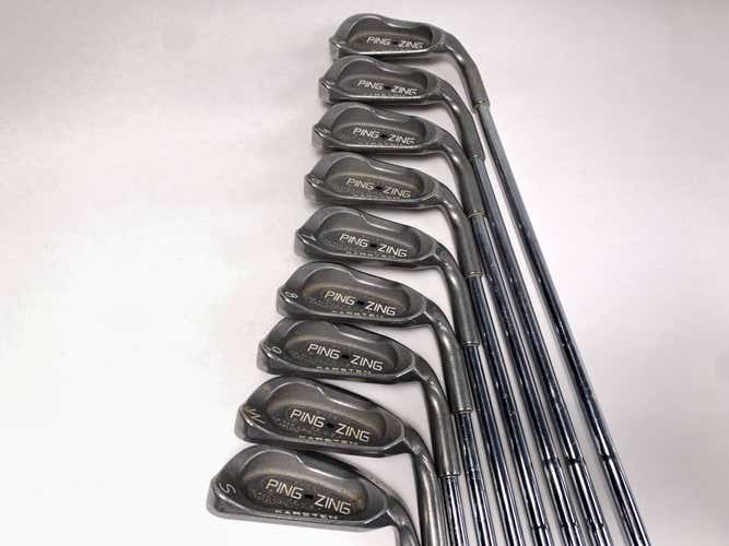 Ping Zing Iron Set 3-PW+SW Black Dot Karsten KT-M Stiff Steel Mens RH