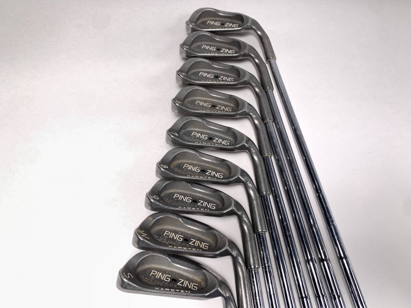 Ping Zing Iron Set 3-PW+SW Black Dot Karsten KT-M Stiff Steel Mens RH
