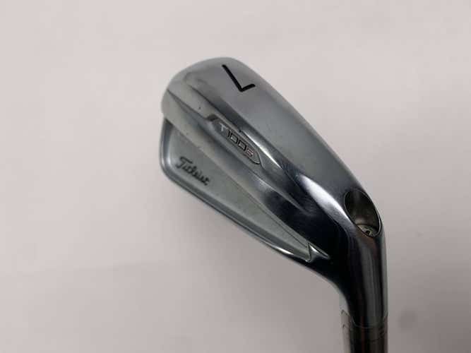 Titleist T100S 2021 Single 7 Iron Fitter 2* Flat AMT S300 Tour White Mens RH