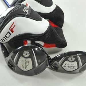 Titleist 910F 15* Fairway Wood and 910H 17* Hybrid Set RH Stiff Graphite #207211