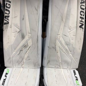 Used Vaughn SLR4 JR 26+2 Goalie Leg Pads Junior White 26" 11860-S000301001