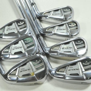 Callaway Rogue Pro 4-PW Iron Set X-Stiff Right Project X LZ 6.5 Steel # 207114