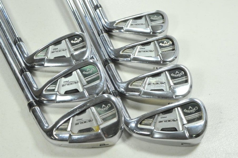 Callaway Rogue Pro 4-PW Iron Set X-Stiff Right Project X LZ 6.5 Steel # 207114