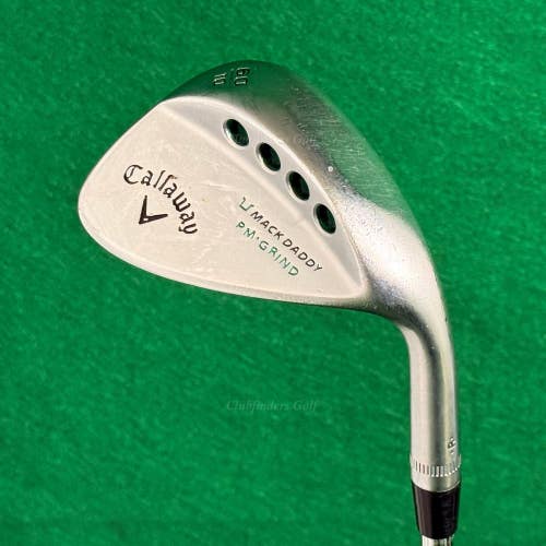 Callaway Mack Daddy PM Grind Chrome 60-10 60 Lob Wedge KBS Tour-V Steel Wedge