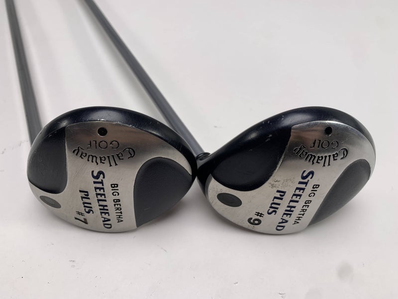 Callaway Steelhead Plus 7 & 9 Fairway Wood Set 21* 24* Steelhead Plus Mens RH