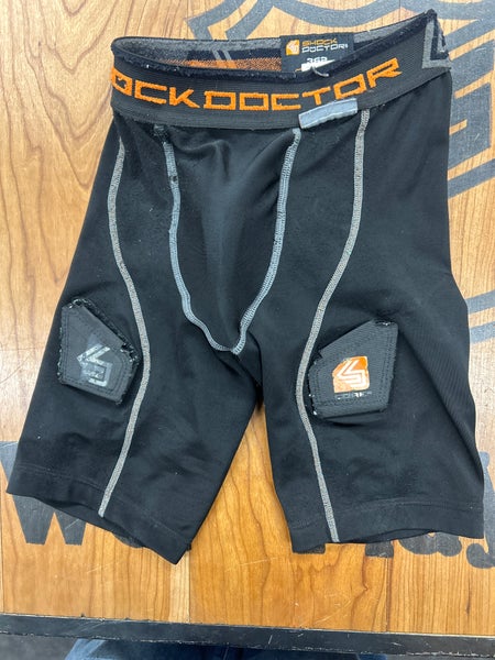 Used Shock Doctor Compression Jock Shorts w/cup Boys small