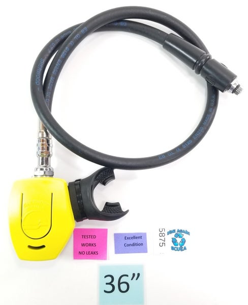 Sherwood Minimus Octo Second 2nd Stage Scuba Dive Regulator Yellow Octopus Slim