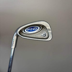 Ping i5 6-Iron Green Dot CSL Steel Shaft Stiff Flex Lefty 37.75 NICE