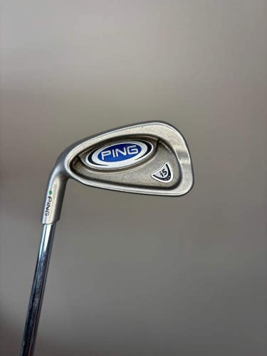 Ping i5 6-Iron Green Dot CSL Steel Shaft Stiff Flex Lefty 37.75 NICE