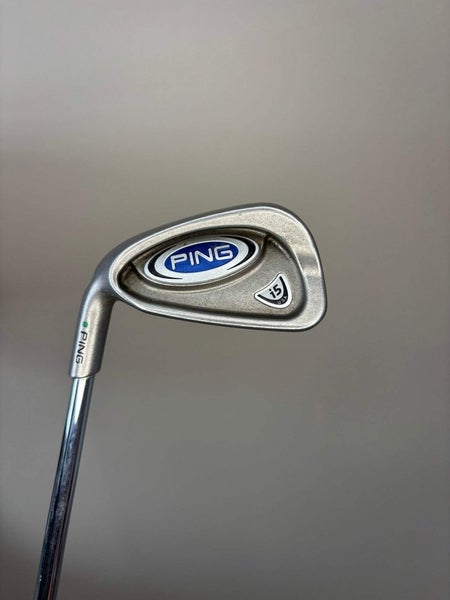 Ping i5 6-Iron Green Dot CSL Steel Shaft Stiff Flex Lefty 37.75 NICE