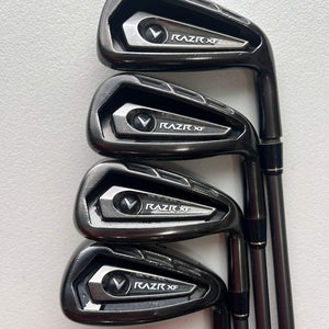 Callaway Razr XF Iron Set 7-PW Stiff Flex +2 NICE