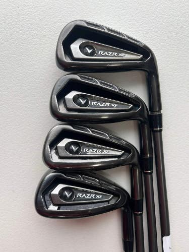 Callaway Razr XF Iron Set 7-PW Stiff Flex +2 NICE