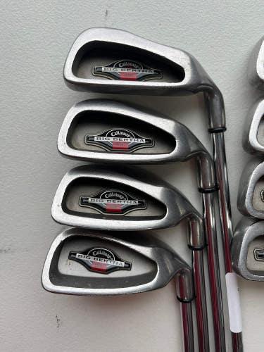 Callaway 1996 Big Bertha Iron Set 3-PW Memphis "10" Regular Flex Standard NICE