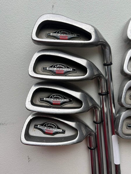 Callaway 1996 Big Bertha Iron Set 3-PW Memphis "10" Regular Flex Standard NICE