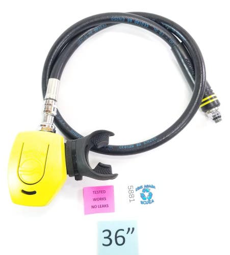 Sherwood Minimus Octo Second 2nd Stage Scuba Dive Regulator Yellow Octopus Slim